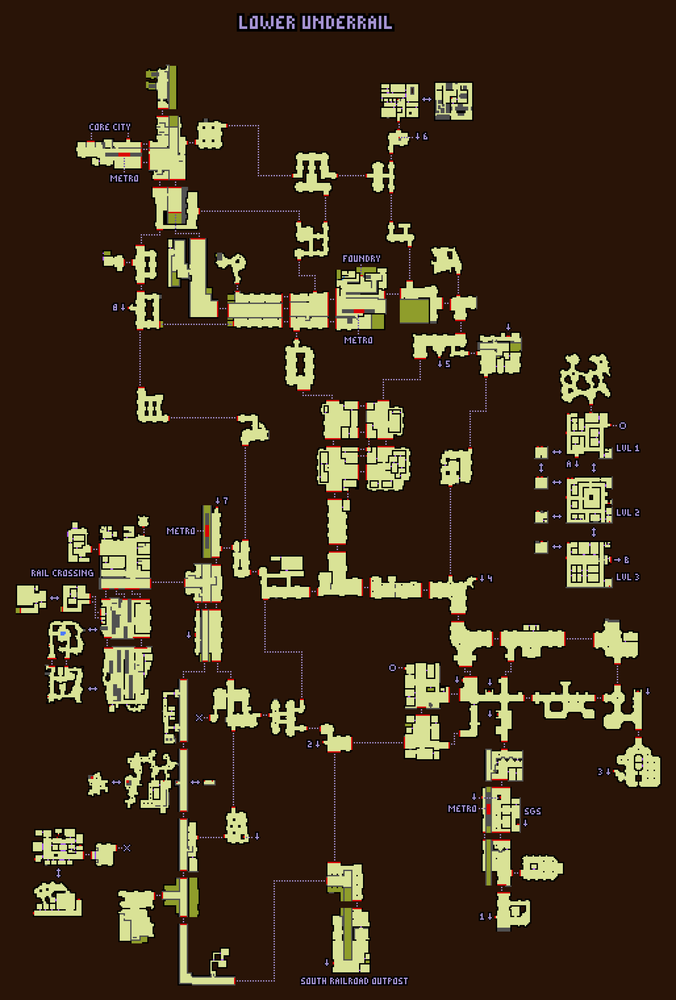 Underrail карта мира